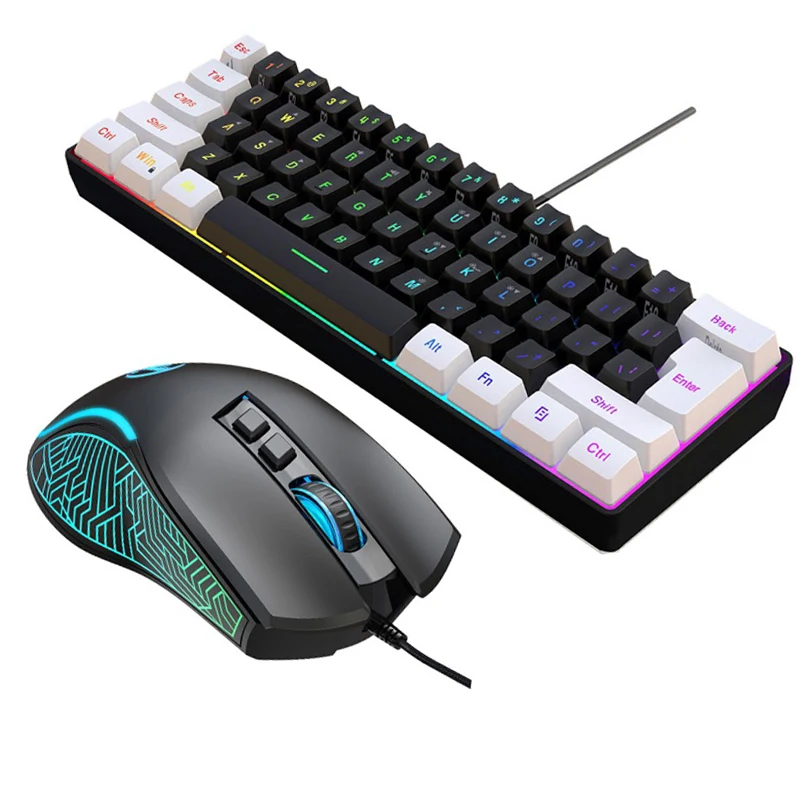 Gaming Keyboard And Mouse Mobile - Kit de Teclado e Mouse 60%