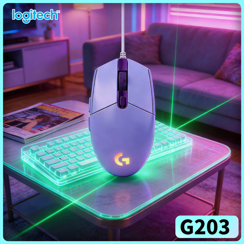 Logitech Mouse G203 - Mouse Gamer Logitech G203 Prodigy RGB