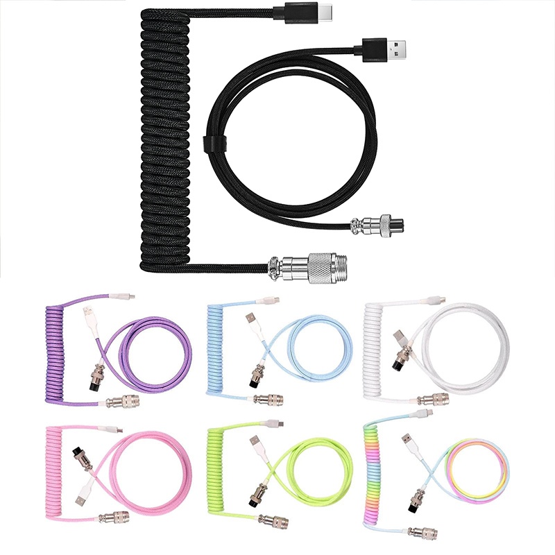 Coiled Usb Cable - Cabo Espiral USB Tipo C para