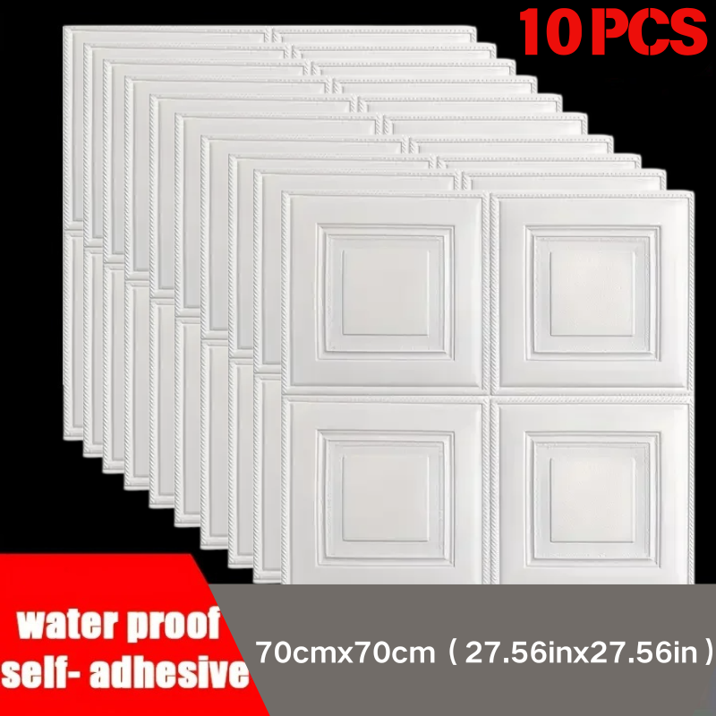 Pe Foam Sheet - Papel de Parede Anticolisão Impermeável 70*70cm,