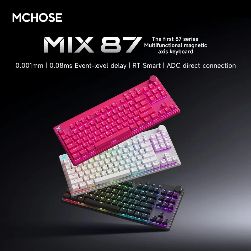 Teclado Magnético Mchose Mix87 - Gaming Keyboard Hot Swappable avaliação e preço