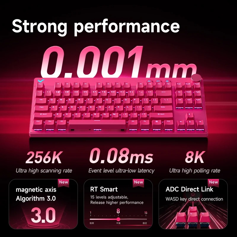 Teclado Magnético Mchose Mix87 - Gaming Keyboard Hot Swappable avaliação e preço