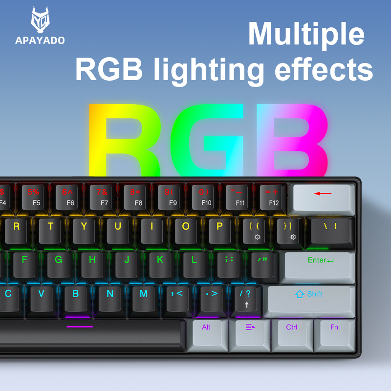 APAYADO K61 Mini teclado mecân - Gaming Keyboard And Mouse For Xbox avaliação e preço