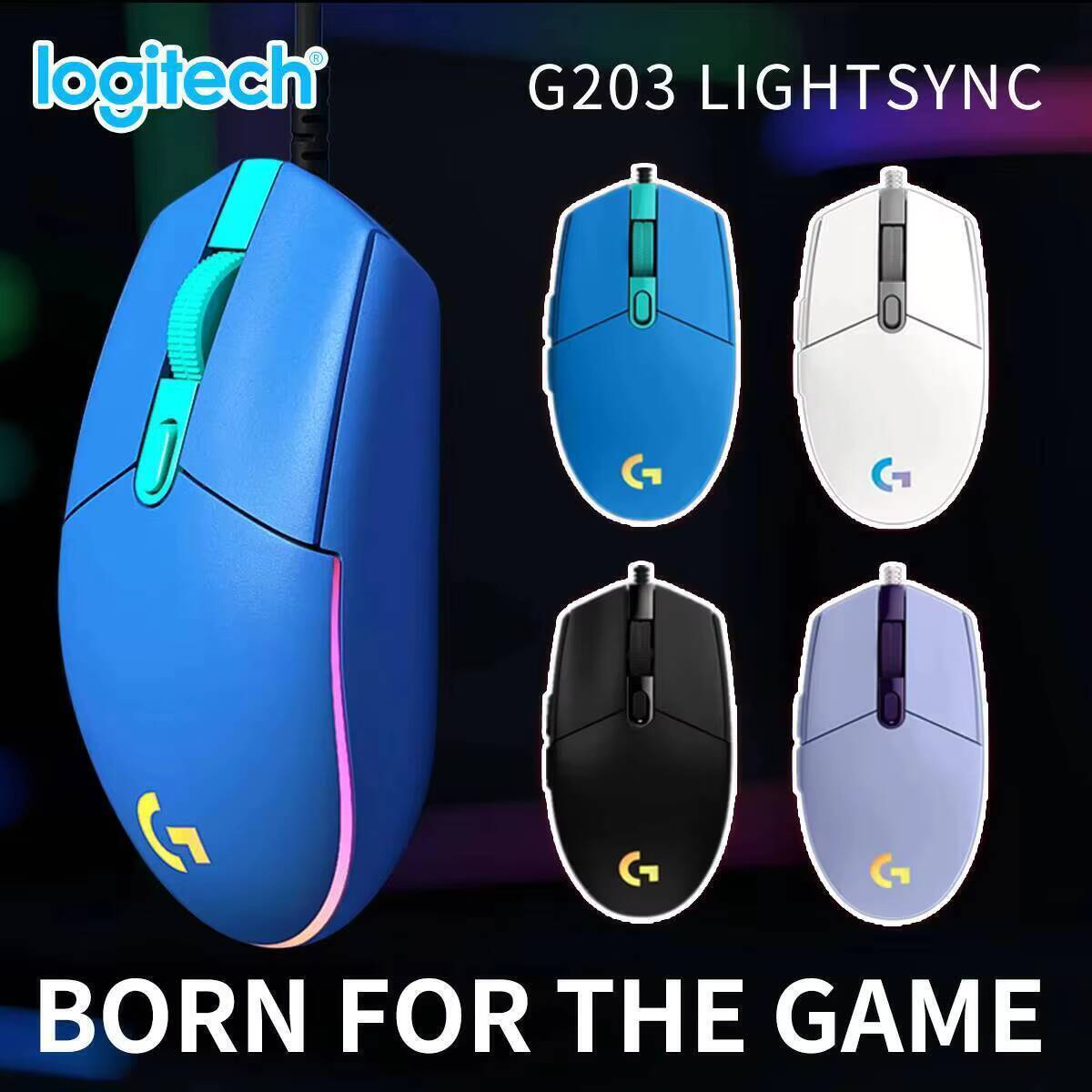 Mouse Gamer Logitech G203 LIGH - Logitech Mouse G203 avaliação e preço