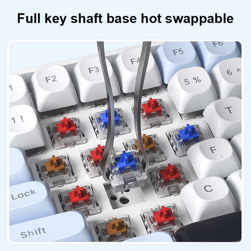 Teclado Mecânico Sem Fio AULA  - Gaming Keyboard Hot Swappable avaliação e preço