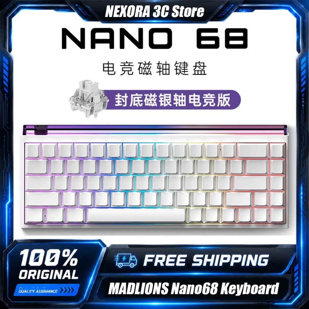 Teclado Mecânico Gamer MADLION - Gaming Keyboard Hall Effect Switches avaliação e preço