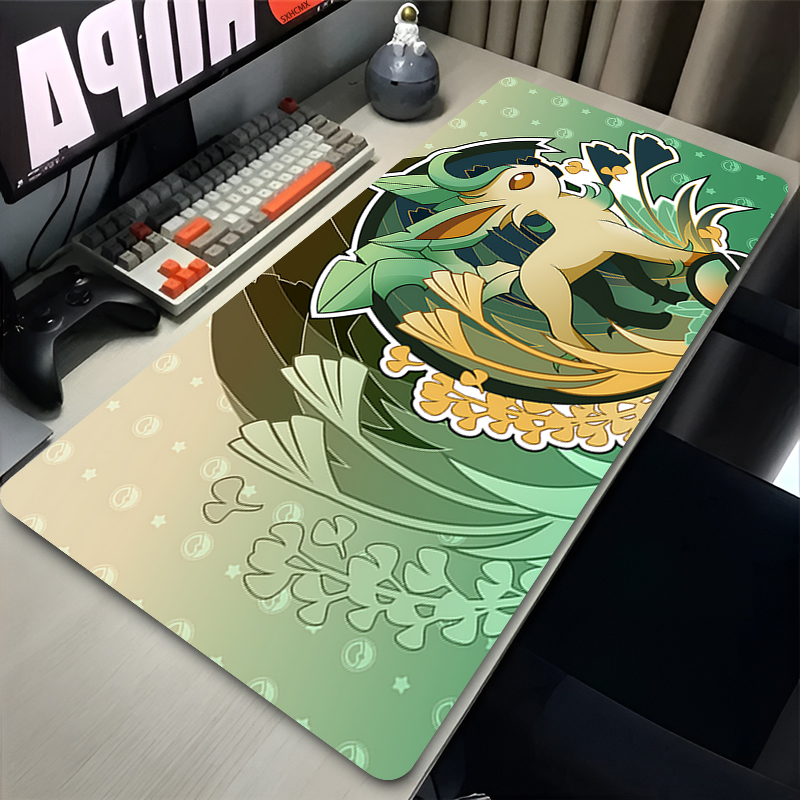 Mouse Pad Gamer P-pokemon Leaf - Gaming Keyboard Top avaliação e preço