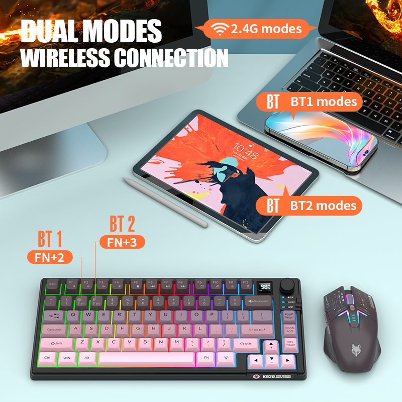 Conjunto de Teclado e Mouse US - Keyboard Gaming Transparent avaliação e preço