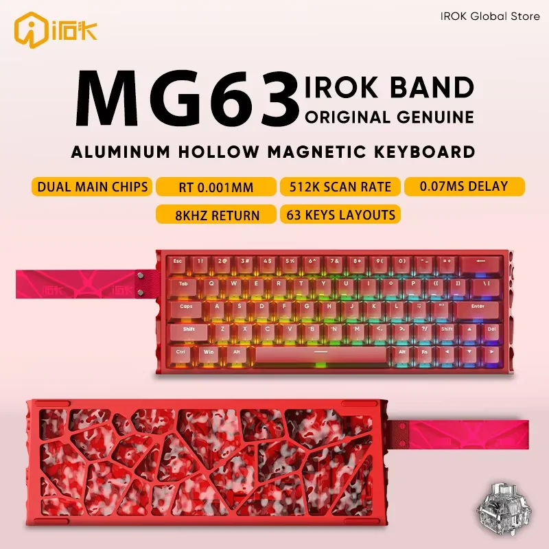 Teclado Mecânico Gamer IROK MG - Gaming Keyboard Hot Swappable avaliação e preço