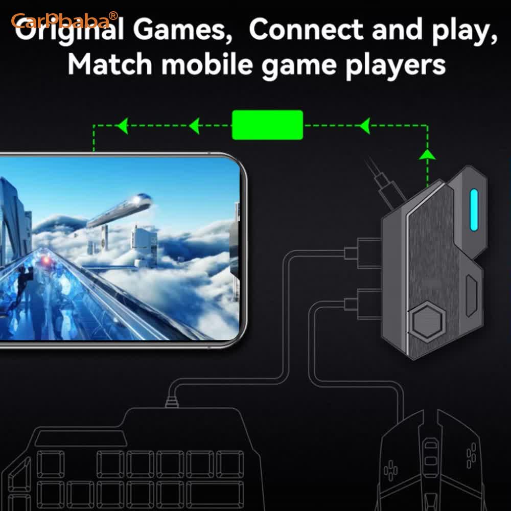 Conversor de Mouse e Teclado M - Gaming Keyboard And Mouse Converter For Mobile avaliação e preço