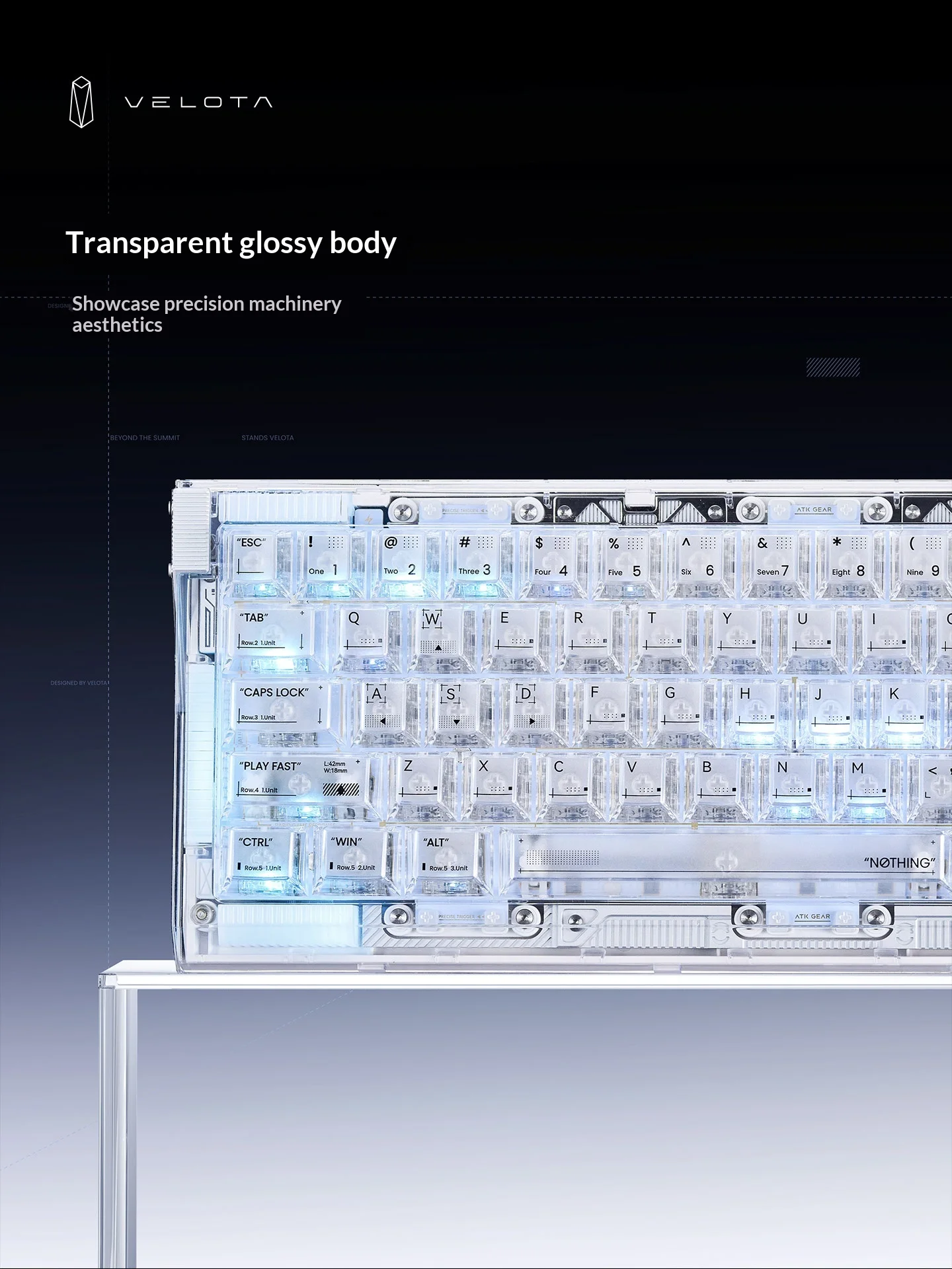 Teclado ATK Velota Nothing 68  - Gaming Keyboard Hall Effect Switches avaliação e preço