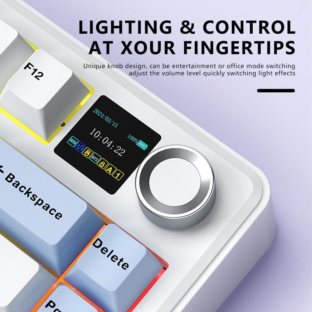 Teclado Mecânico para Jogos AU - Gaming Keyboard Hot Swappable avaliação e preço
