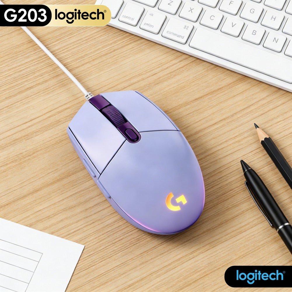 Mouse Gamer Com Fio Logitech G - Logitech Mouse G203 avaliação e preço