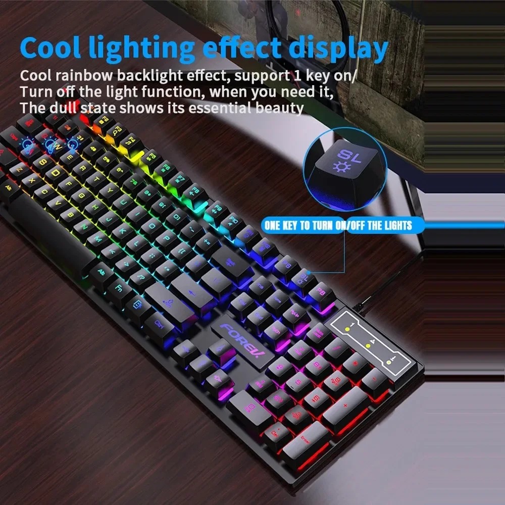 Teclado Mecânico Retroiluminad - Gaming Keyboard And Mouse For Xbox avaliação e preço