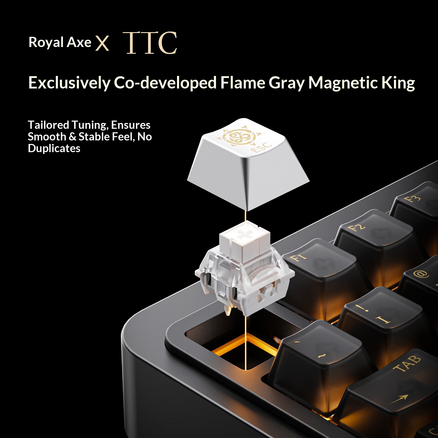 Royalaxe e75 he escudo de alum - Gaming Keyboard Hall Effect Switches avaliação e preço