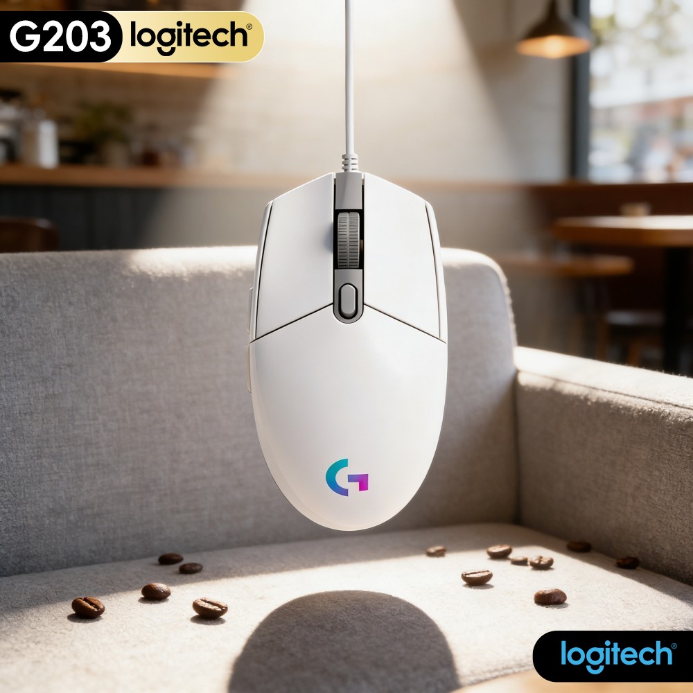 Mouse Gamer com Fio Logitech G - Logitech Mouse G203 avaliação e preço